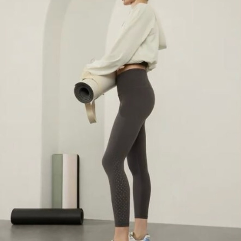 Athleta Charcoal High-Rise Leggings